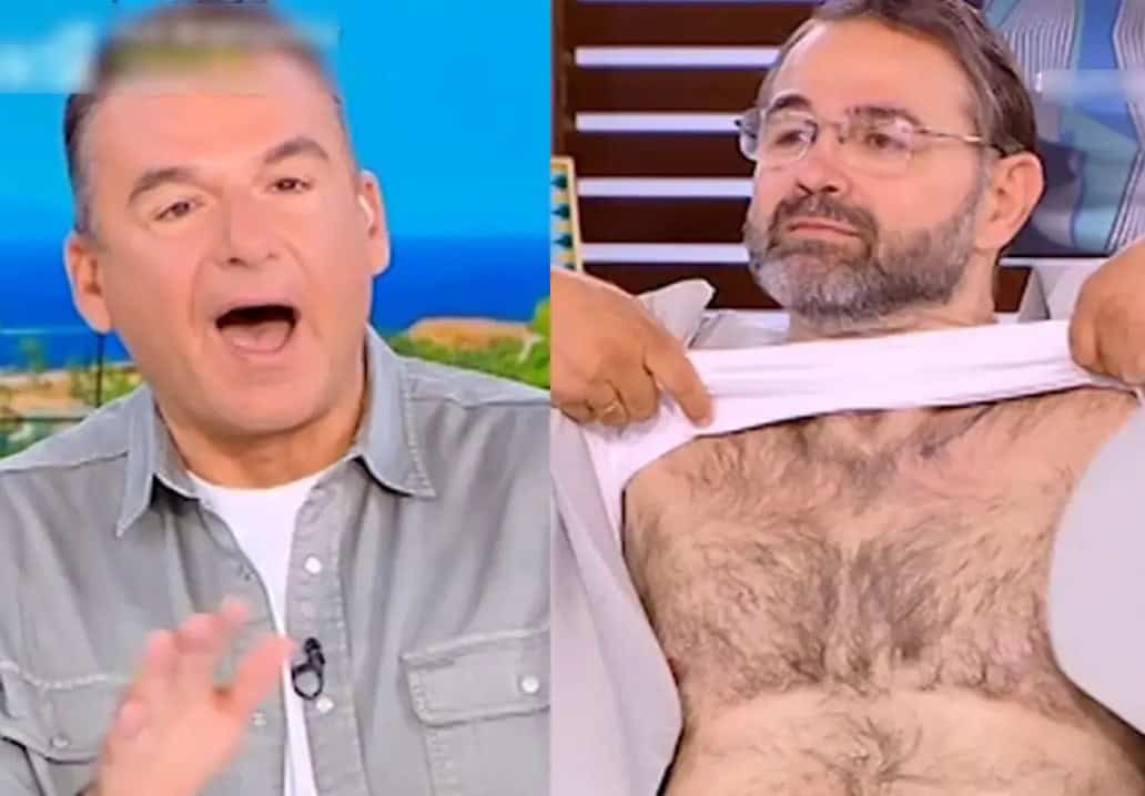 Σταύρος Μπαλάσκας: Σήκωσε την μπλούζα του on-air- Πάγωσαν όλοι στο «Πρωινό»