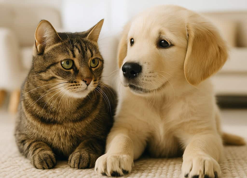 Γάτα και σκύλος στο ίδιο σπίτι: Πώς να ξεκινήσει μια όμορφη φιλία