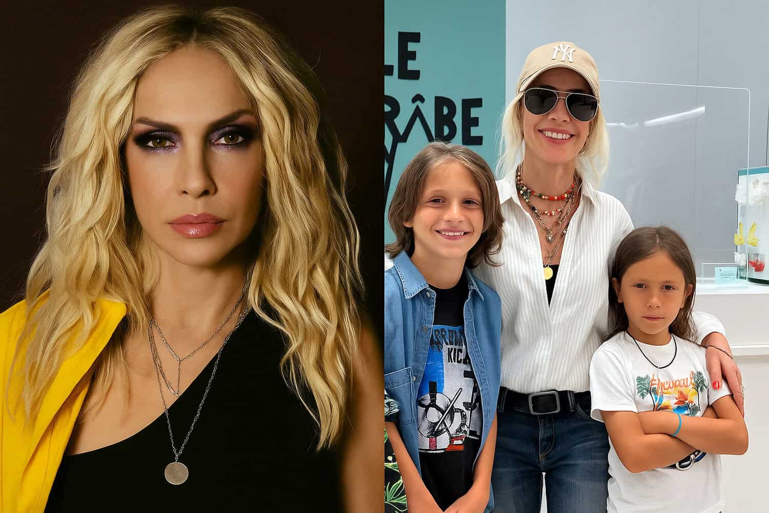 Άννα Βίσση: Σε αγώνα NBA των New York Knicks με τα εγγόνια της (video)