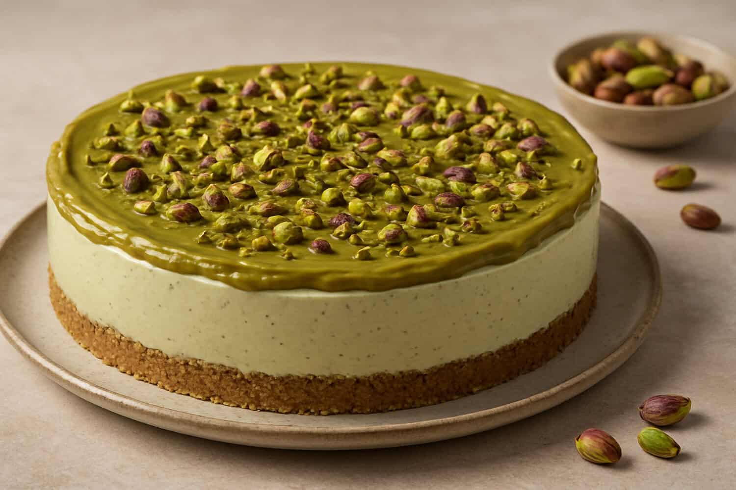 Cheesecake με φυστίκι Αιγίνης – Εύκολο και με εγγυημένη επιτυχία