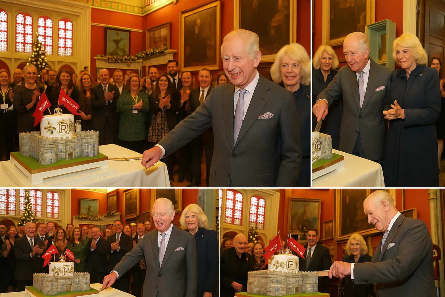 Βασιλιάς Κάρολος: Η λαμπερή μέρα των γενεθλίων του, η τούρτα – υπερπαραγωγή  και διαδρομή με το τρένο (photos)
