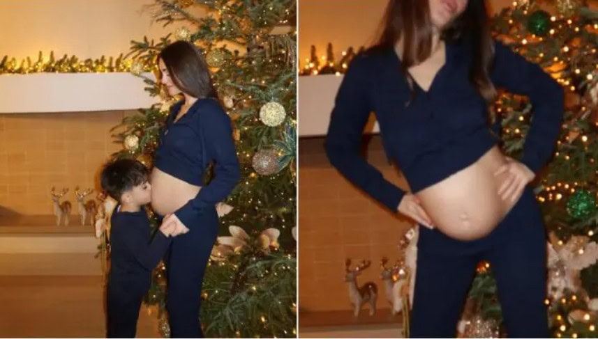 Ιωάννα Σιαμπάνη: Ανακοίνωσε τη δεύτερη εγκυμοσύνη μπροστά στο χριστουγεννιάτικο δέντρο