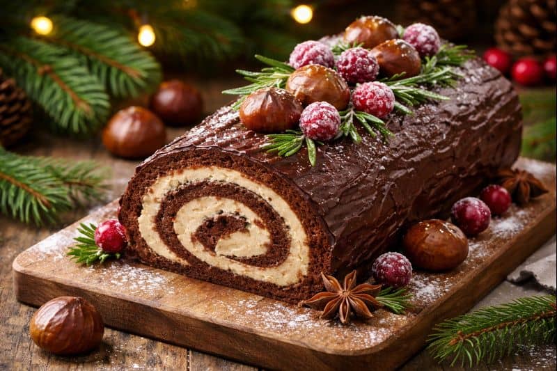 Κορμός κάστανο: Το απόλυτο γλυκό των γιορτών