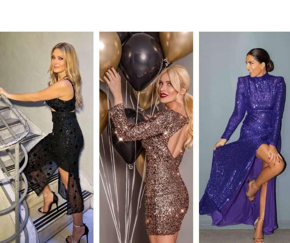 7 διάσημες Ελληνίδες επιλέγουν παγιέτες και δημιουργούν τα απόλυτα γιορτινά looks