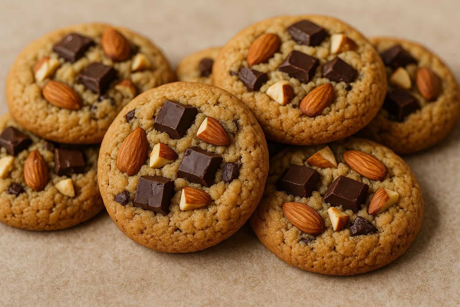Μπισκότα με σοκολάτα και αμύγδαλα – Μπουκιά και απόλαυση