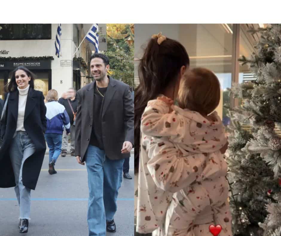 Αλεξάνδρα Νίκα: Στολίζει με τον γιο της το χριστουγεννιάτικο δέντρο στο σαλόνι του σπιτιού τους