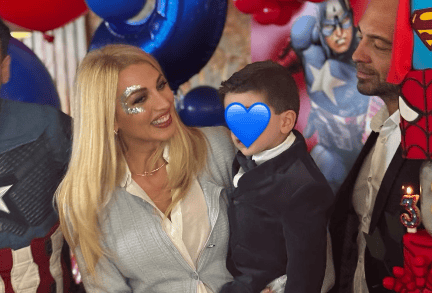 Κωνσταντίνα Σπυροπούλου: Όμορφες στιγμές στα γενέθλια του μικρού Βλάσση