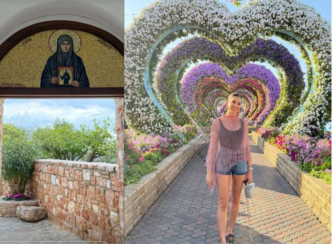 Σταματίνα Τσιμτσιλή: Μετά το Ντουμπάι στη Μονή του Αγίου Εφραίμ