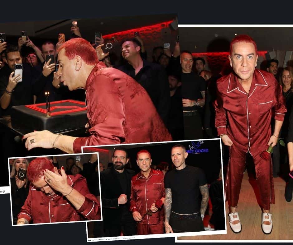 Γιώργος Μαζωνάκης: Ήμασταν εκεί! Όσα έγιναν στο λαμπερό πάρτι για τα γενέθλια του-Το κόκκινο σύνολο, τα εκκεντρικά παπούτσια και η ευχή του!