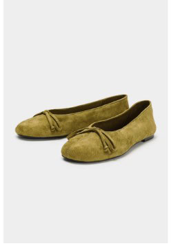 Μπαλαρίνες καστόρι με φιόγκο, Zara.