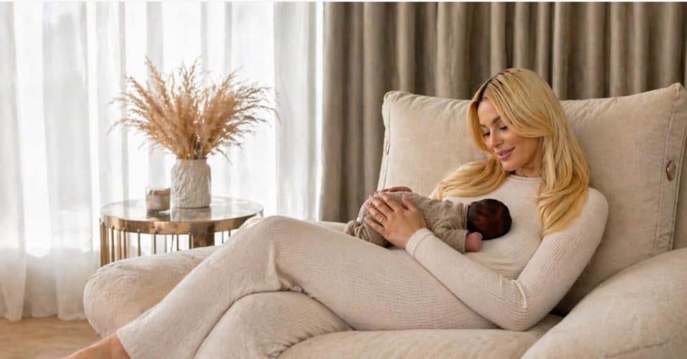 Λιώσαμε! Η Καινούργιου δημοσίευσε το πρώτο βίντεο με την κόρη της- Έτσι χαδεύει την Ξένια