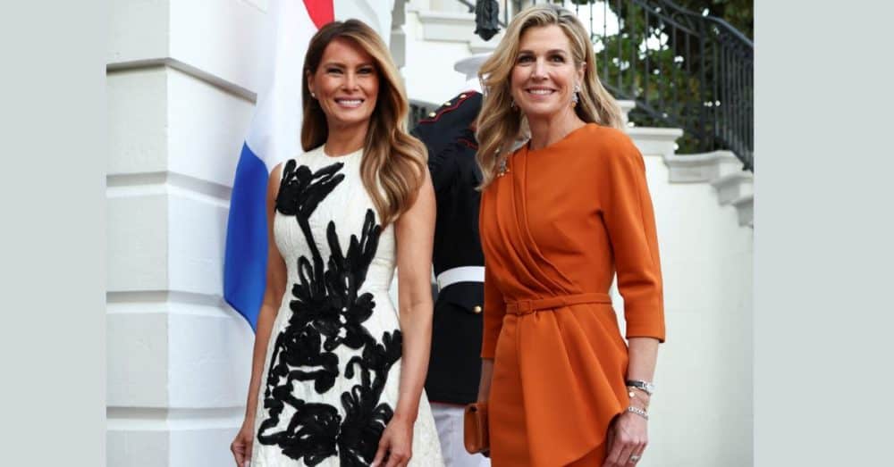 Βασίλισσα Μαξίμα-Μελάνια Τραμπ: Εντυπωσίασαν με τις στυλιστικές επιλογές τους στον Λευκό Οίκο