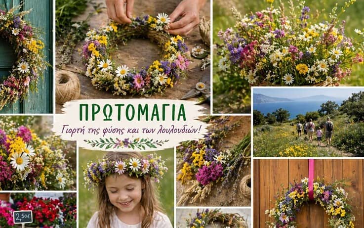 Μαγιάτικο στεφάνι: Τι συμβολίζει, πώς να το φτιάξετε, πώς να διατηρηθεί και τι ισχύει φέτος στην αγορά