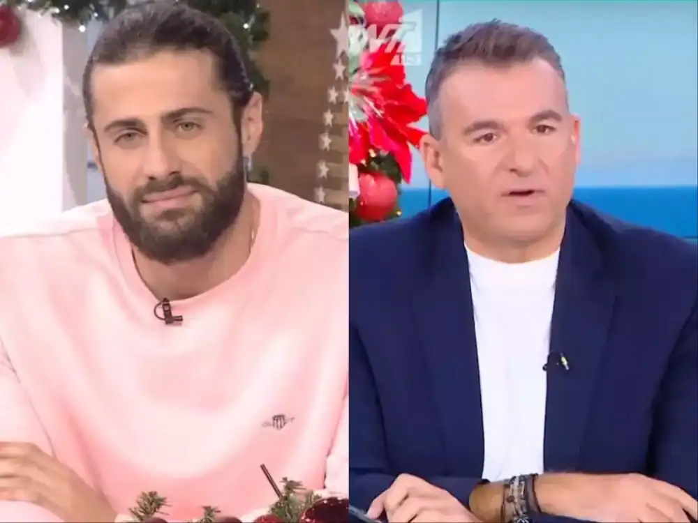 Κωνσταντίνος Βασάλος: Το σχόλιο φαρμάκι για το μούσι του Λιάγκα-Η έντονη αντίδραση της Χρηστίδου