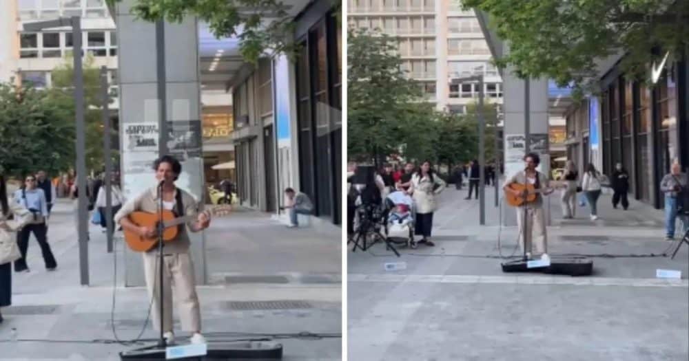 Πάνος Βλάχος: Τραγούδησε live στην Ερμού και προκάλεσε πανικό – Το βίντεο που έγινε viral