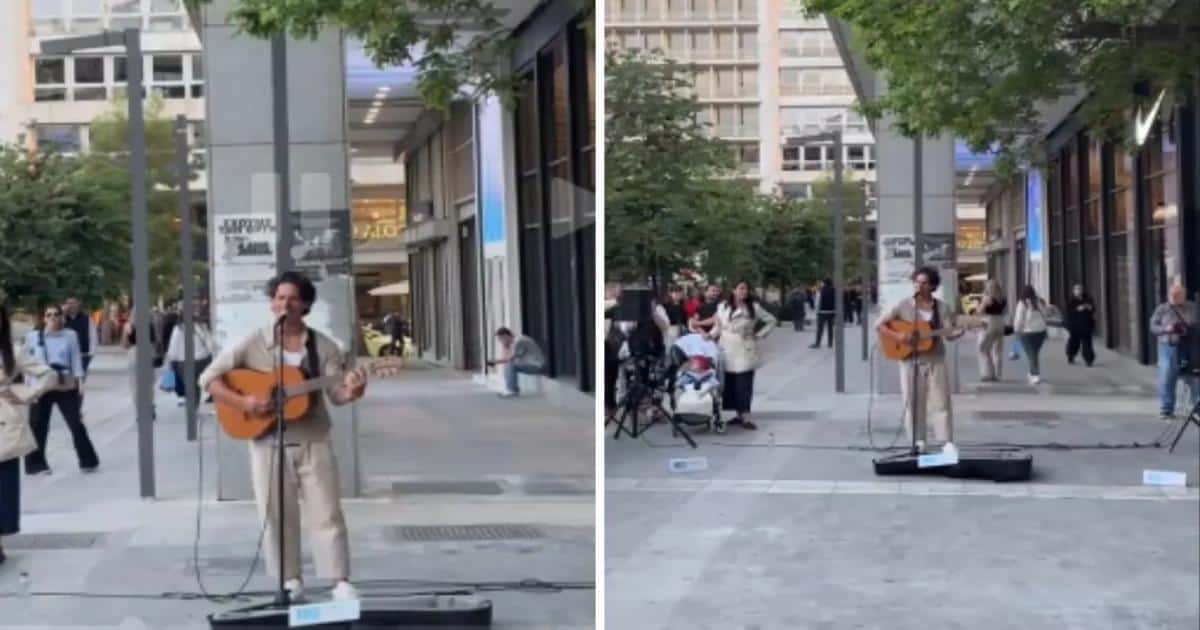 Πάνος Βλάχος: Τραγούδησε live στην Ερμού και προκάλεσε πανικό – Το βίντεο που έγινε viral