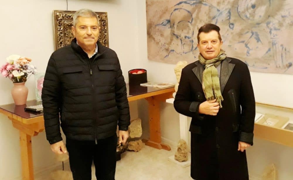 Ο Παναγής Καππάτος, Βουλευτής Κεφαλονιάς και Ιθάκης με τον Κώστα Ευαγγελάτο