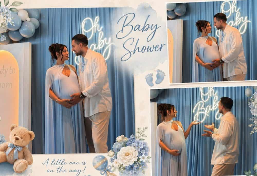 Μαγικές εικόνες! Ρουμελιώτη –Κατσούλης: Το baby shower λίγο πριν τη γέννηση του γιου τους