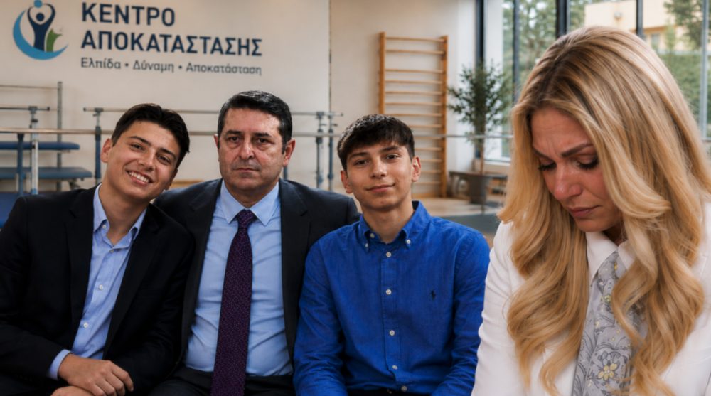 Γιώργος Μυλωνάκης: Η στιγμή που αντίκρισε ξανά τους γιους του έναν μήνα μετά – Ξέσπασε σε δάκρυα η Τίνα