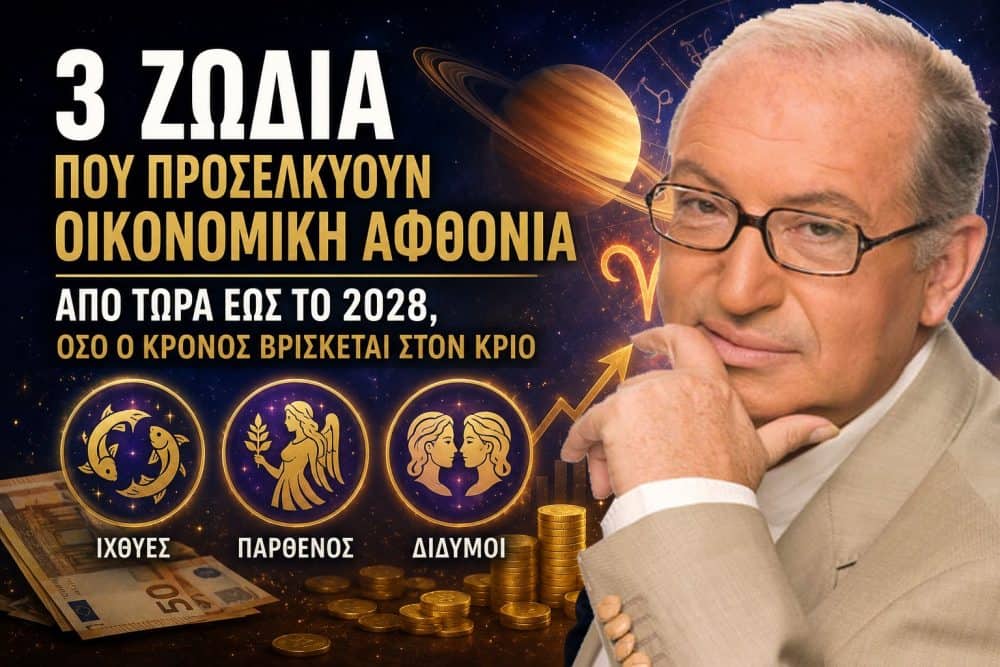 3 Ζώδια που προσελκύουν οικονομική αφθονία από τώρα έως το 2028, όσο ο Κρόνος βρίσκεται στον Κριό