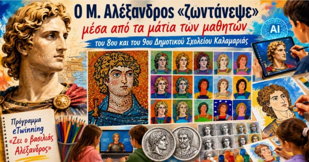 Ο Μ. Αλέξανδρος «ζωντάνεψε» μέσα από τα μάτια των μαθητών του 8ου και του 9ου Δημοτικού Σχολείου Καλαμαριάς (video)