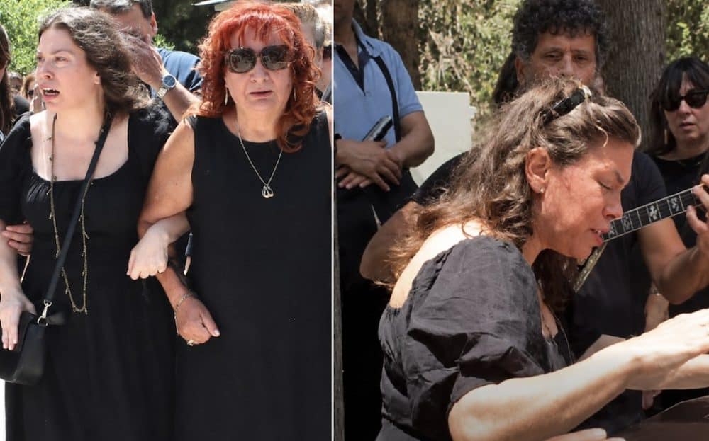 Ανατριχιαστικό! Η στιγμή που η Μαίρη Ραζή και η κόρη της τραγούδησαν πάνω από το φέρετρο του Σωτήρη Τσόγκα (Video)