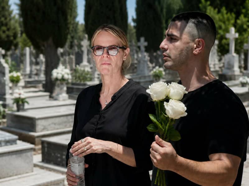 Δέος στο νεκροταφειο: Κηδεία Καριέρε: Το λευκό τριαντάφυλλο που άφησαν οι γιοι του και το σπαρακτικό αντίο