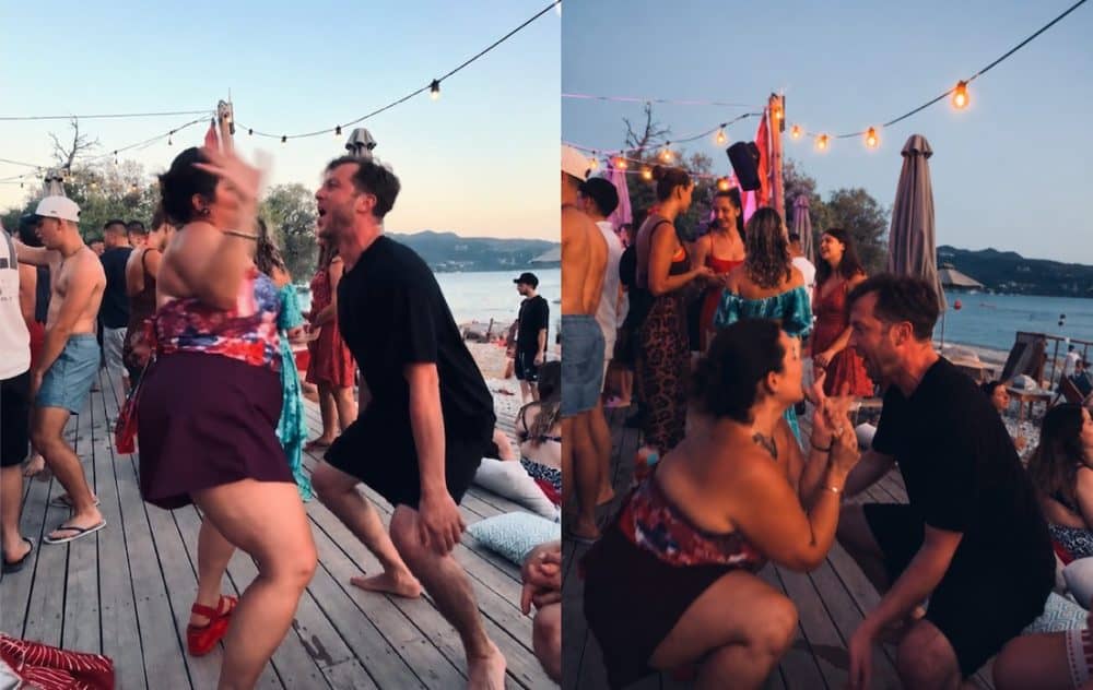 Δανάη Μπάρκα: O ξέφρενος χορός με μίνι σορτάκι και η φουσκωμένη κοιλίτσα (Video)