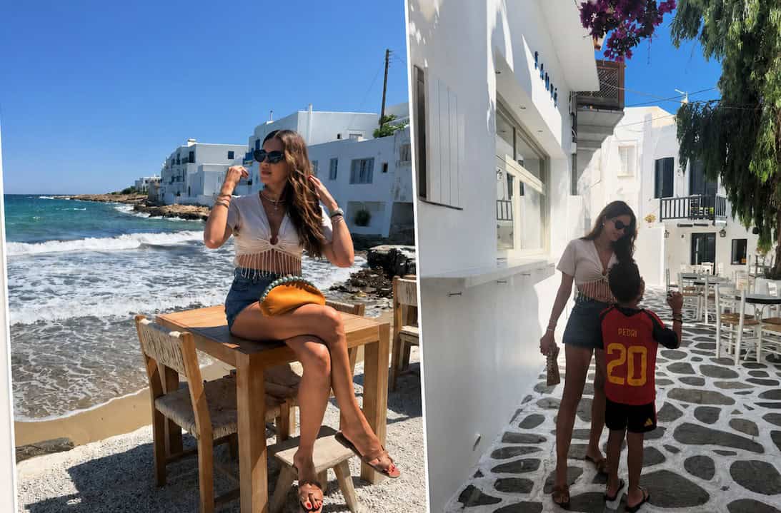 Τσιμτσιλή: «Έριξαν» το διαδίκτυο οι πρώτες εικόνες από τις διακοπές της στην Πάρο