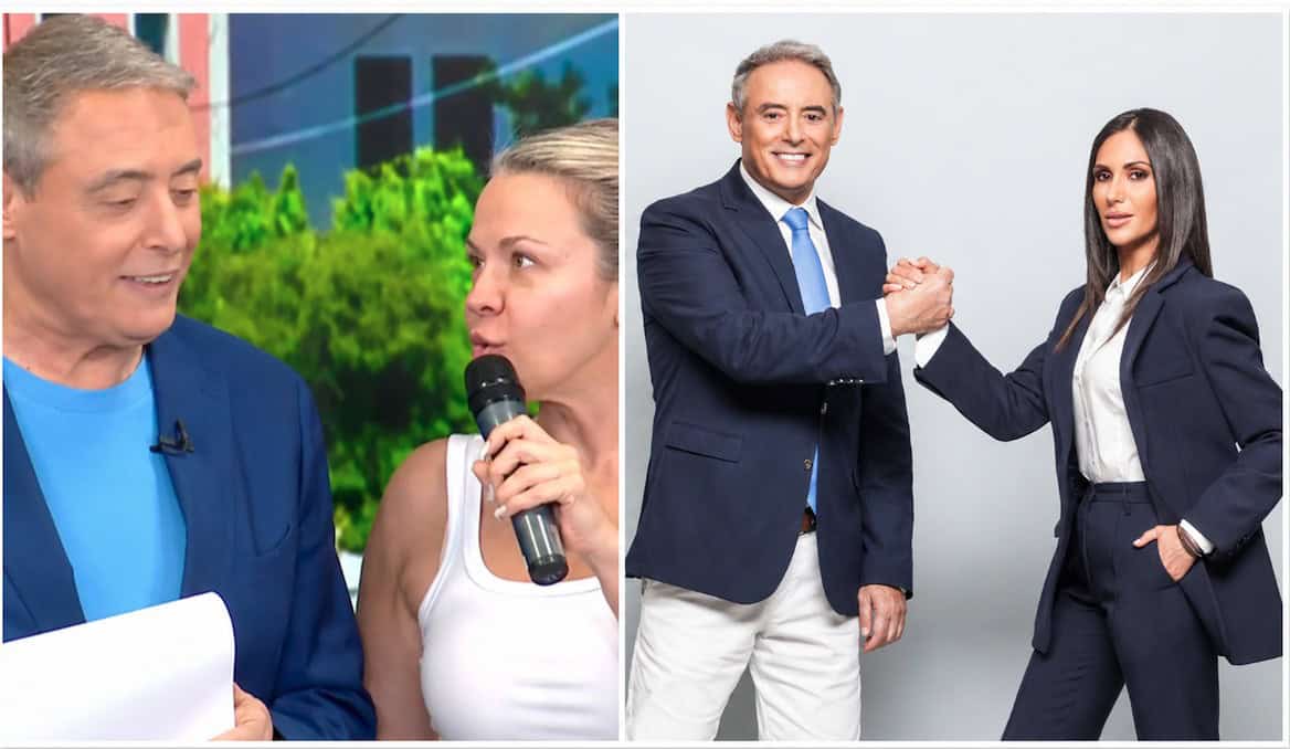 Αυλαία για την Κοινωνία Ώρα Mega: Η σύζυγος του Χασαπόπουλου εισέβαλε στο πλατό (Video)