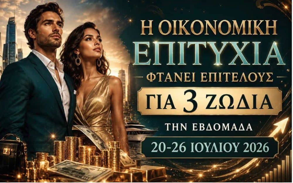 Η οικονομική επιτυχία φτάνει επιτέλους για 3 ζώδια την εβδομάδα 20-26 Ιουλίου 2026