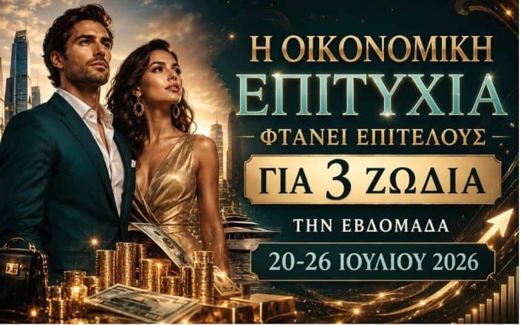 Η οικονομική επιτυχία φτάνει επιτέλους για 3 ζώδια την εβδομάδα 20-26 Ιουλίου 2026