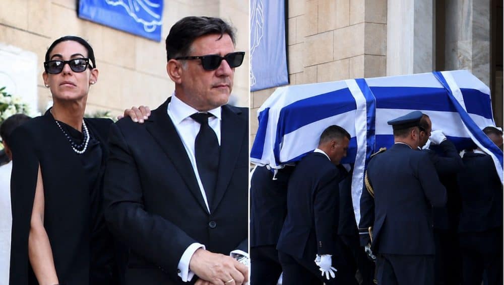 Γιάννης Βαρβιτσιώτης: Με στρατιωτικές τιμές το τελευταίο αντίο– Απαρηγόρητος ο γιος του Μιλτιάδης (Φωτογραφίες)