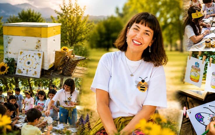 Βάγια Καζαντζή:«BEE a Hero!» – Το όραμα που μαθαίνει στα παιδιά να αγαπούν και να προστατεύουν τις μέλισσες στο 1ο Φεστιβάλ Μελιού στο Καρπενήσι