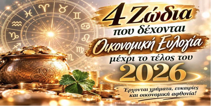 Χρήματα και αφθονία: Τα 4 ζώδια που ευνοούνται οικονομικά μέχρι το τέλος του 2026
