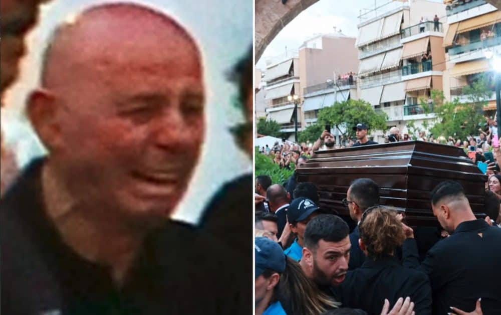 Μαζωνάκης: Ξέσπασε σε λυγμούς ο πατέρας του πάνω από το φέρετρό του –Ράκος οι αδερφές του στην αγρυπνία (Φωτογραφίες)