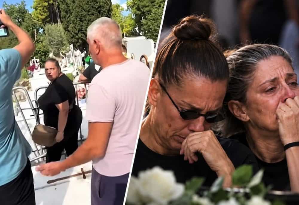 Μαζωνάκης: Άγρια επίθεση στις αδελφές του– Όσα δεν έδειξαν οι κάμερες από την κηδεία (Video)